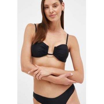 Answear Lab sutien de baie culoarea negru, cupa usor rigidizata