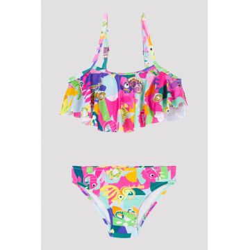 Costum de baie din doua piese - cu imprimeu