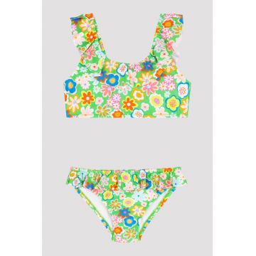 Costum de baie din doua piese - cu imprimeu floral