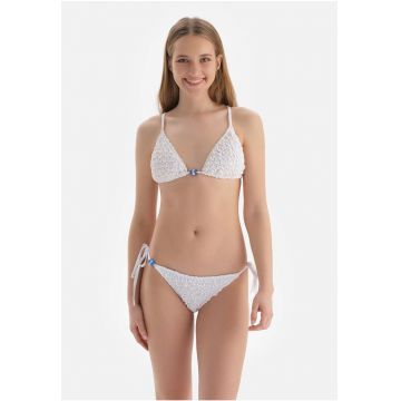 Sutien de baie triunghiula cu model texturat