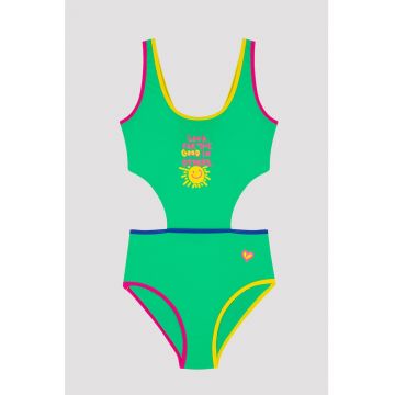 Costum de baie intreg cu decupaje