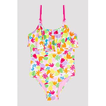 Costum de baie intreg cu imprimeu grafic