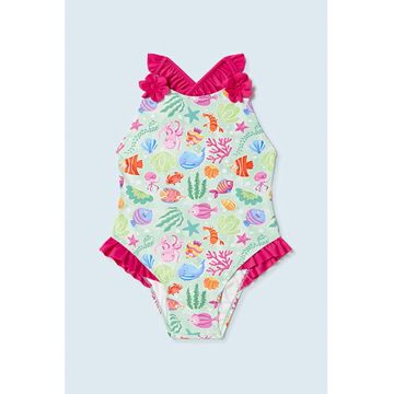 Costum de baie intreg cu model grafic