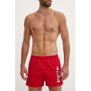 Helly Hansen pantaloni scurți de baie culoarea roșu