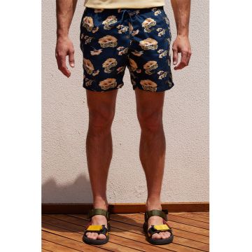 Pantaloni scurti de baie cu imprimeu floral