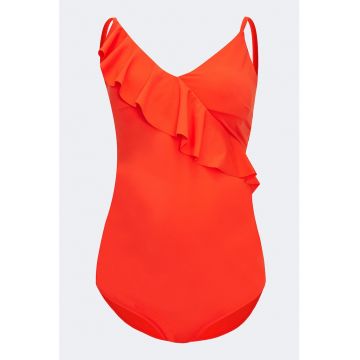 Costum de baie intreg cu volane