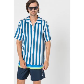 Pantaloni scurti de baie cu snur si logo