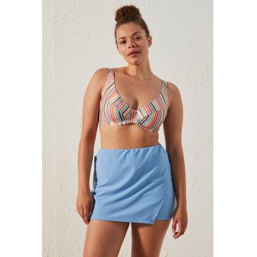 Sutien de baie cu model in dungi
