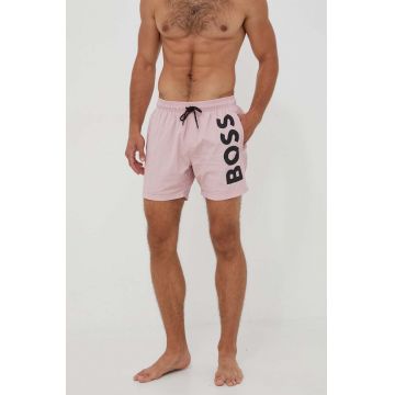 BOSS pantaloni scurti de baie culoarea roz