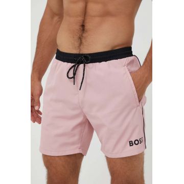 BOSS pantaloni scurti de baie culoarea roz