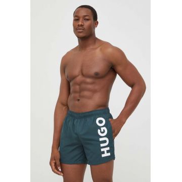 HUGO pantaloni scurti de baie culoarea verde