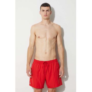 Lacoste pantaloni scurți de baie culoarea rosu MH6270-528