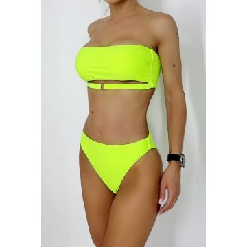 Costum de baie doua piese Fabulos, Galben