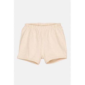 Pantaloni scurti cu aplicatie grafic pe partea din spate - Piersica
