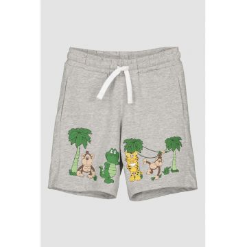 Pantaloni scurti de bumbac cu imprimeu