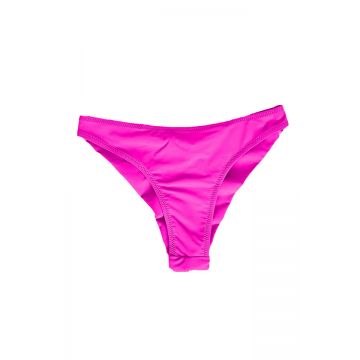 Slip de baie dama, Liam, cu talie medie si croi brazilian, Fucsia