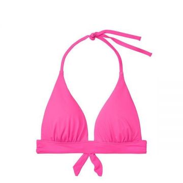 Sutien costum de baie Victoria's Secret, Havana Push-Up Halter Swim Top, Roz, M INTL Sutien costum de baie Victoria's Secret, Havana Push-Up Halter Swim Top, Roz, M INTL