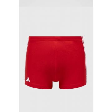 adidas Performance costum de baie 3 Stripes culoarea roșu HT2075