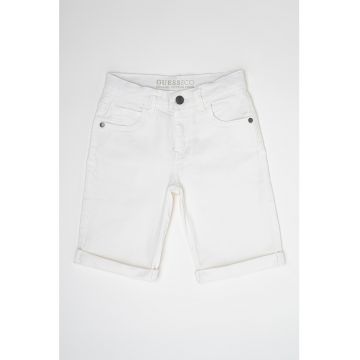 Bermude de denim cu talie medie