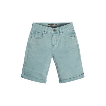 Bermude de denim cu talie medie