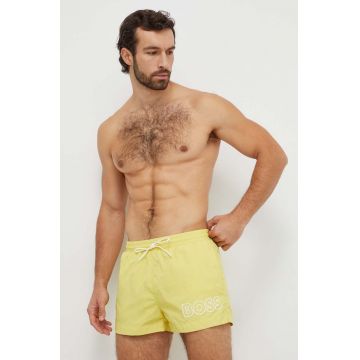 BOSS pantaloni scurți de baie culoarea galben 50469280