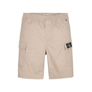 Pantaloni scurti cargo cu model uni