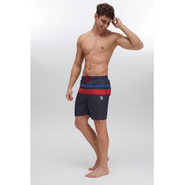 Pantaloni scurti de baie cu buzunare cu fermoar
