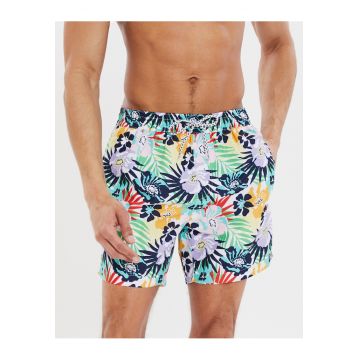 Pantaloni scurti de baie cu imprimeu tropical Brava