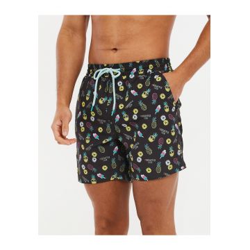 Pantaloni scurti de baie cu model grafic Ananas 3613