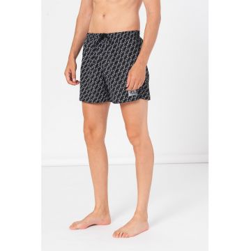 Pantaloni scurti de baie cu model logo Seaworld