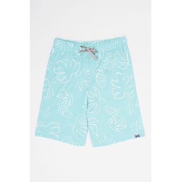 Pantaloni scurti de bumbac cu model tropical