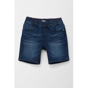 Pantaloni scurti de denim cu aspect decolorat