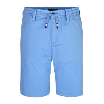 Pantaloni scurti din amestec de bumbac organic cu snur in talie