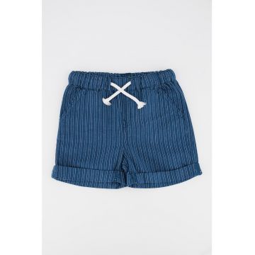 Pantaloni scurti din amestec de in cu talie elastica