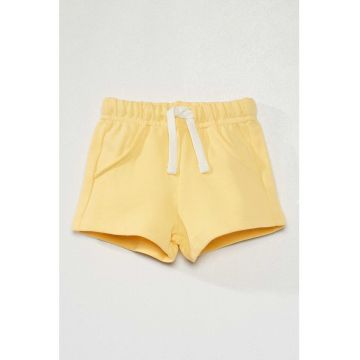 Pantaloni scurti din bumbac cu snur de ajustare