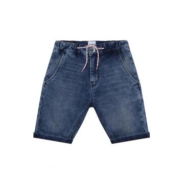Pantaloni scurti din denim cu talie ajustabila