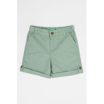 Pantaloni scurti din in si bumbac