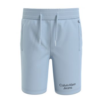 Pantaloni scurti slim fit din amestec de bumbac organic