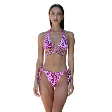 Slip cu prindere laterala si animal print Wild Waikiki 4425