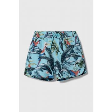 Abercrombie & Fitch pantaloni scurti de baie copii culoarea turcoaz