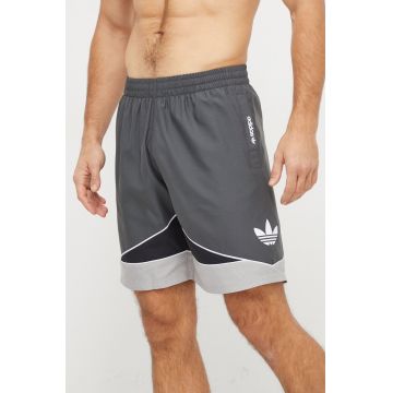 adidas Originals pantaloni scurti de baie culoarea gri adidas Originals pantaloni scurti de baie culoarea gri
