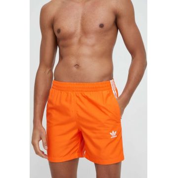 adidas Originals pantaloni scurti de baie culoarea portocaliu