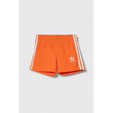 adidas Performance pantaloni scurti de baie copii culoarea portocaliu