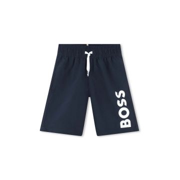 BOSS pantaloni scurti de baie copii culoarea albastru marin