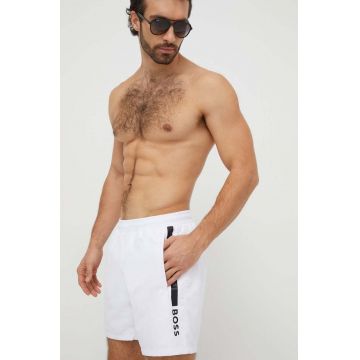 BOSS pantaloni scurti de baie culoarea alb BOSS pantaloni scurti de baie culoarea alb