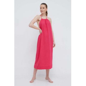 Chantelle rochie de plajă din bumbac culoarea roz