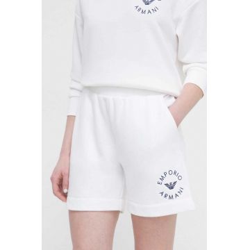 Emporio Armani Underwear pantaloni scurti de plaja culoarea alb
