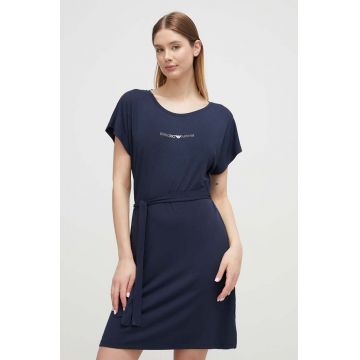 Emporio Armani Underwear rochie de plaja culoarea albastru marin