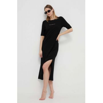 Emporio Armani Underwear rochie de plaja culoarea negru