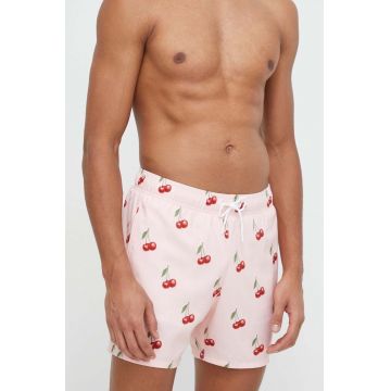 Hollister Co. pantaloni scurti de baie culoarea roz